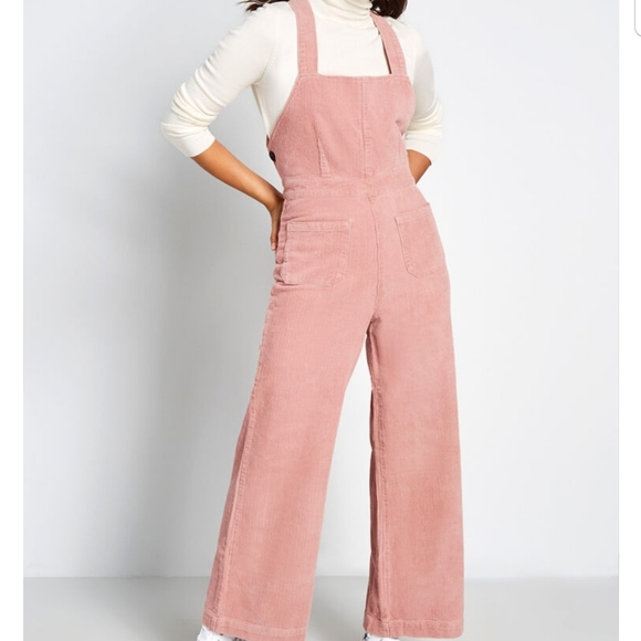 Pink corduroy jumpsuit Clearance